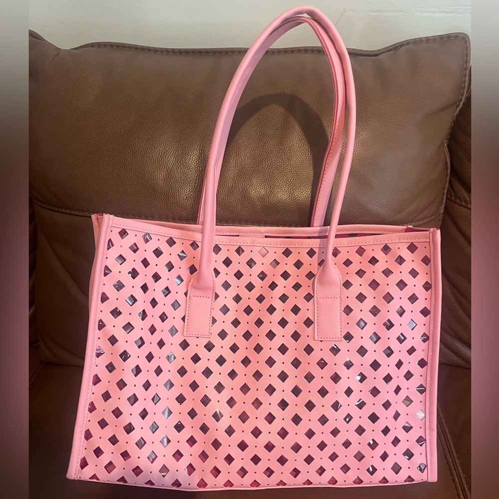 Elizabeth Arden-Pink See-through Tote Bag